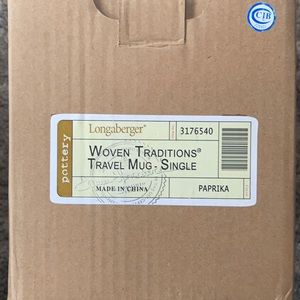 Longaberger Woven Traditions Travel Mug - Single